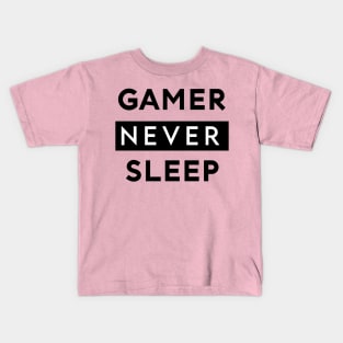 Gamer Never Sleep Kids T-Shirt